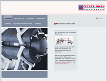 Tablet Screenshot of fecker-maschinenbau.de